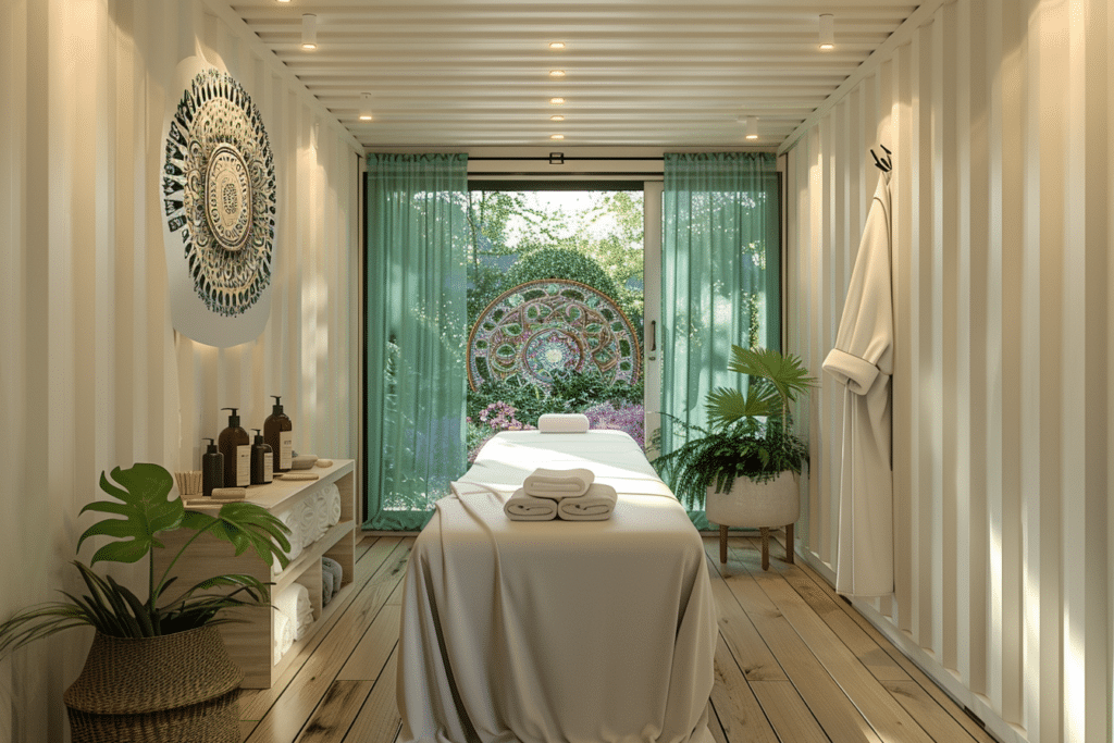 10 Unique Backyard Shipping Container Studio Ideas 2 backyard shipping container studio - massage studio