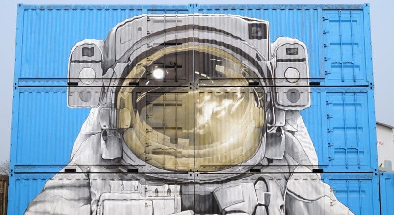 The Benefits of Used Shipping Containers in Sustainable Urbanism 4 used shipping containers as art display